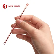 4 шт./компл. для удаления угрей, акне иглы из нержавеющей стали для прыщей, черных точек инструмент для удаления дефектов кожи моющее средство Красота средства по уходу за лицом L0830