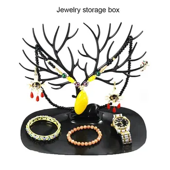 

Creative Small Antlers Tree Jewelry Storage Box Earrings Bracelet Necklace Bracelet Display Stand