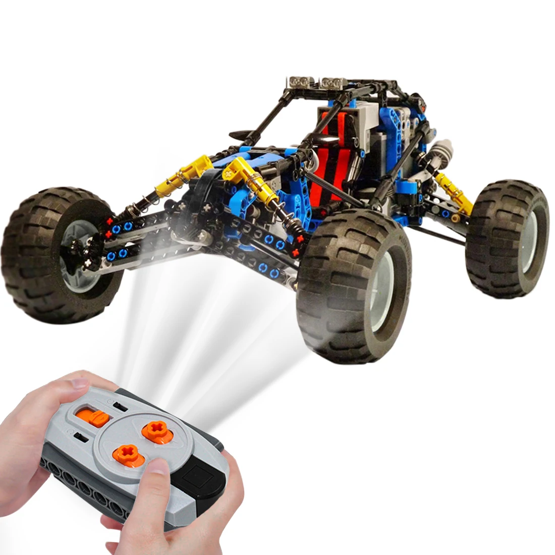 

472Pcs MOC Modern Technic Building Block Vehicle Simulation RC Off-Road Vehicle Assembly Vehicle Toy-Remote Control Version Blue