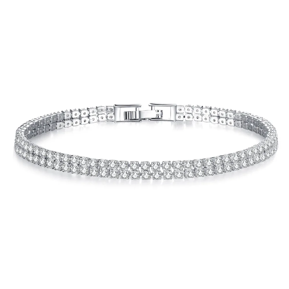 

2mm hand 19cm chain 925 sterling silver bracelet bangle for women anniversary gift jewelry S5438