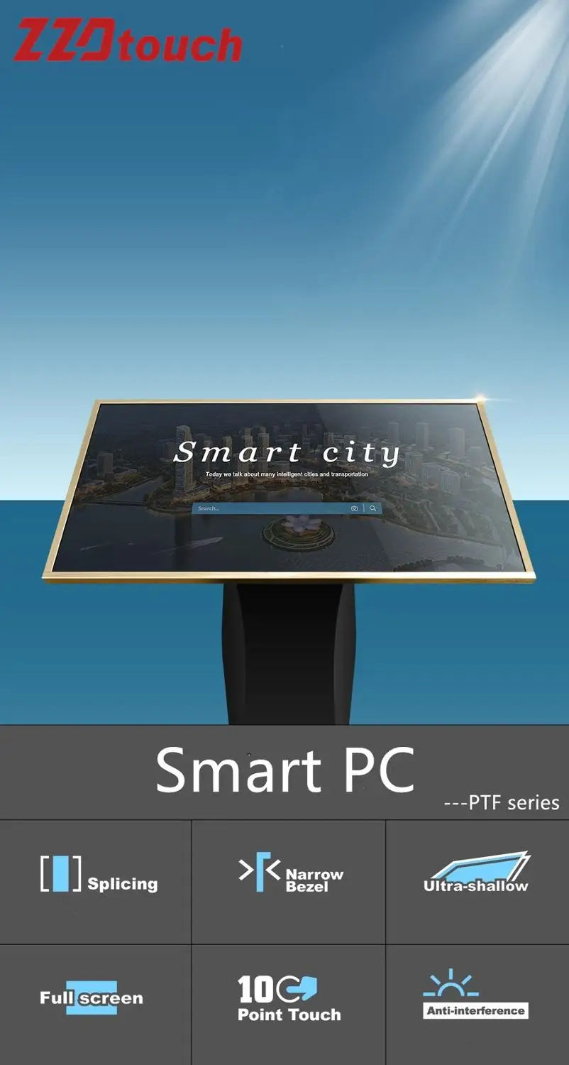 

32 inch IR touch monitor stand wall mount I5 4G 128G all in one pc 10 points infrared touch screen computer kiosk