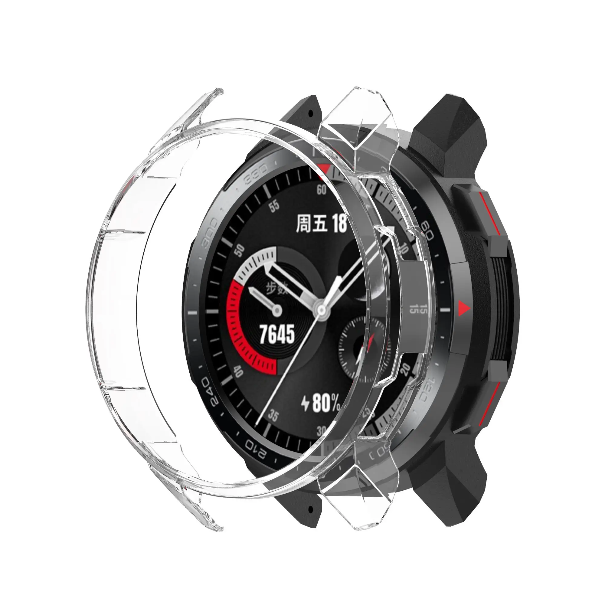 Durable TPU Screen Protector Case for Huawei Honor Watch GS Pro - Protective Shell Cover Replacement Accessory