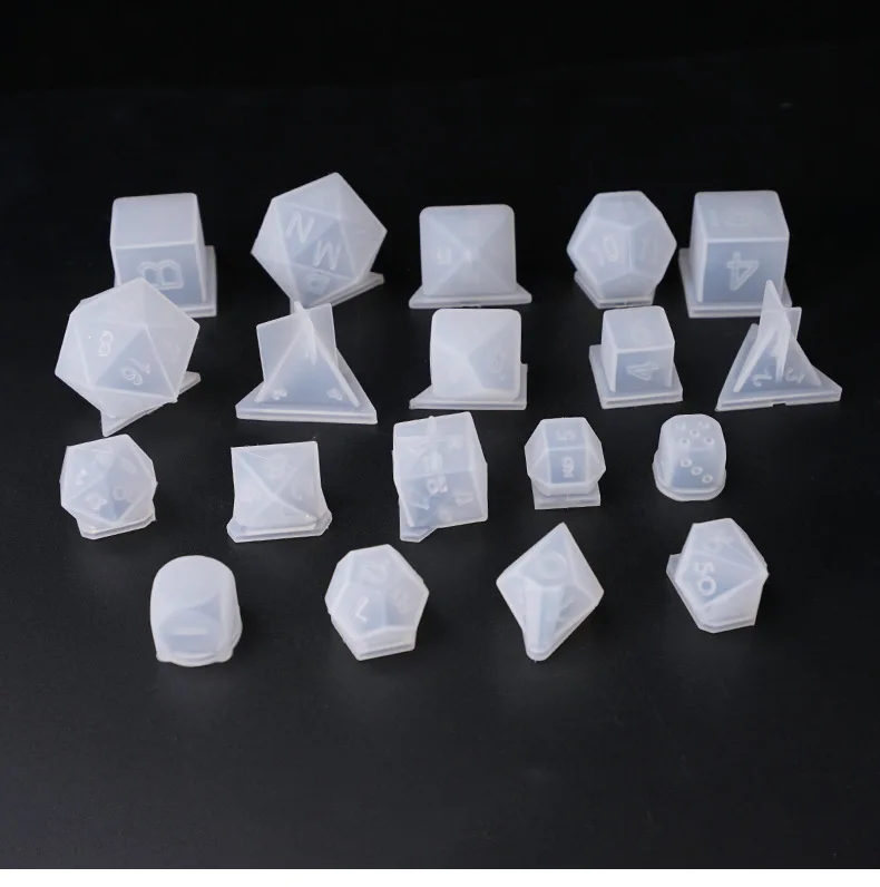 3D бусины в виде игральных костей формы УФ смолы много видов DIY каваи эпоксидная смола товары для рукоделия силиконовые формы для смолы
