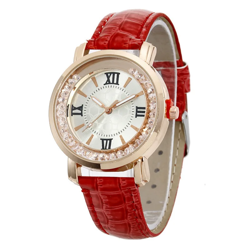 

2019 Casual Women's Romantic Star Watch Leather Rhinestone Designer Ladies Watch Simple Dress Montre Femme