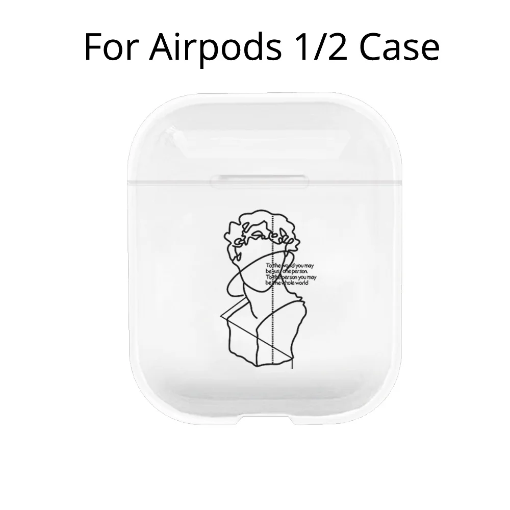 For Pods Pro PC7511 Чехол для Airpods 1/2, милый чехол для наушников AirPods, 1 чехол, Мультяшные Беспроводные аксессуары для Air pods 2, прозрачный жесткий чехол для ПК - Цвет: For Pods Pro PC7511