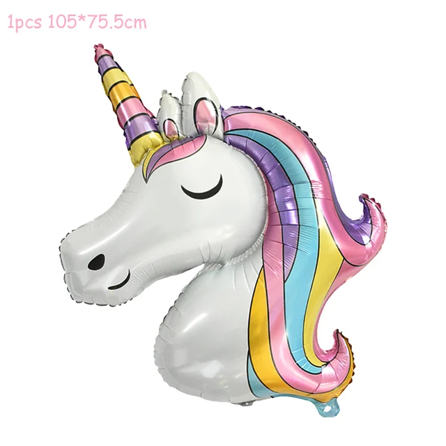 1 Set Unicorn Party Balloons Birthday Baloon Unicorn Decoration Latex Confetti Balloon Birthday Party Decoration Balloons Kids 1pcs unicorn