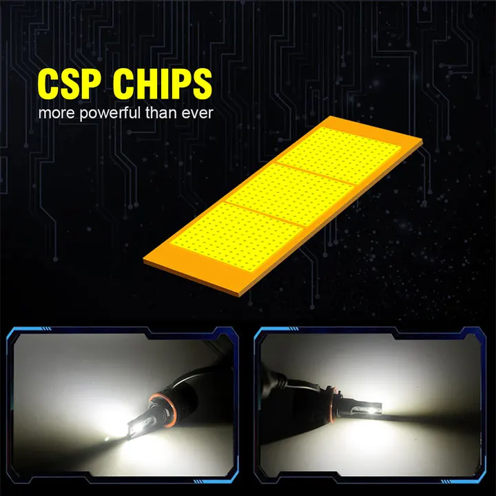 2 шт. H4 led H7 H11 H1 9005 HB3 9006 HB4 9012 HIR2 Авто головного средства ухода за кожей Шеи светильник heaadlamp светодиодными кристаллами csp H11 автомобильный светильник Светодиодная супер яркая 6000k 12V 30W