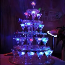 240 шт. светодиодный для свадебного торжества кубики льда лампы изменение датчик воды свет для свадебной вечеринки фестиваль питания