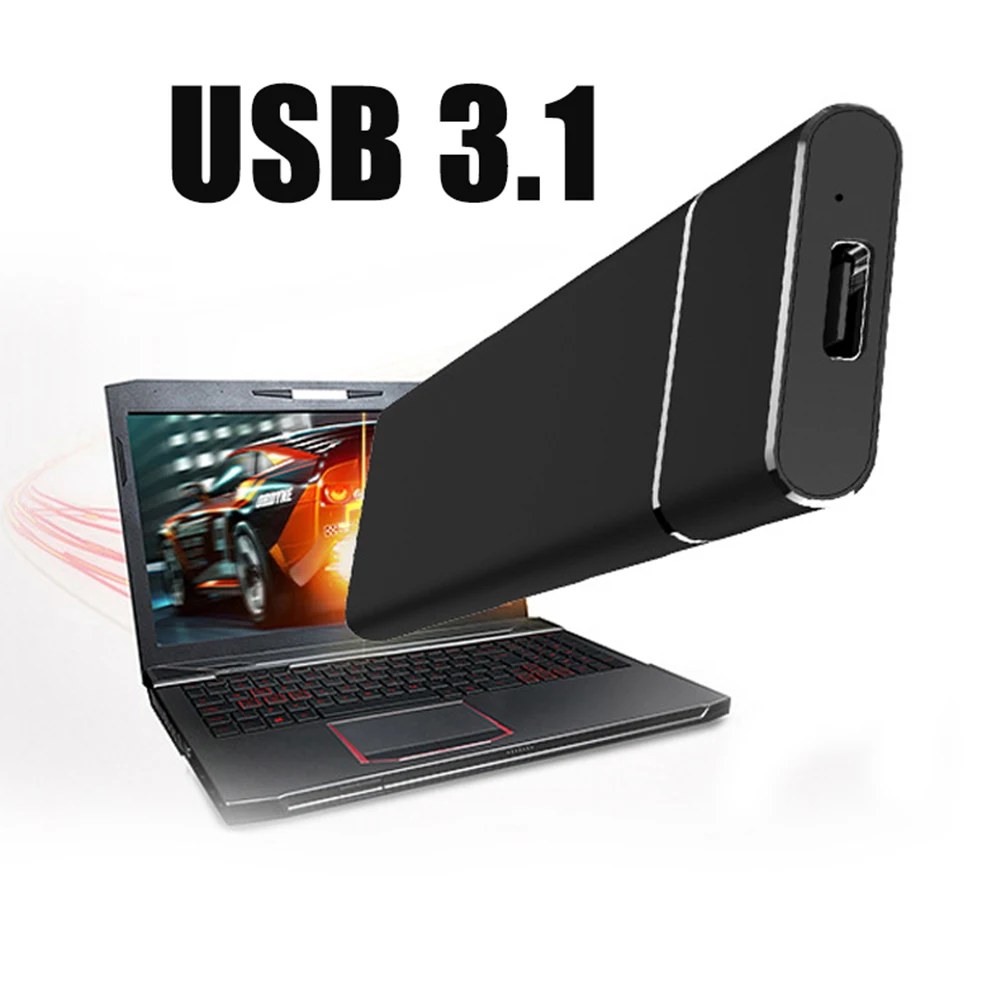 Портативный высокоскоростной чехол из алюминиевого сплава с SSD M.2 NGFF на USB 3 1 для
