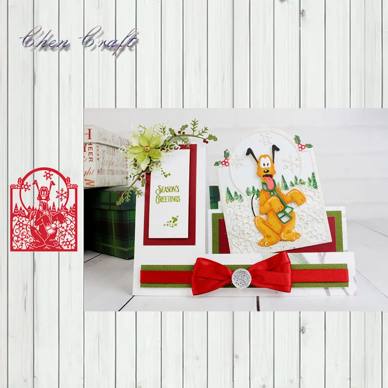 

Cute dog Metal Cutting Dies Stencils For DIY Scrapbooking Steel Photo Album Decorative Embossing DIY Paper Card