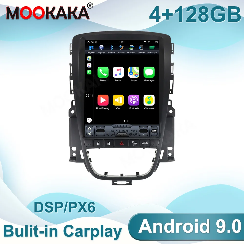 

For Opel Vauxhall Holden Astra J 2010-2013 Android 9.0 Multimedia Radio Car GPS Navigation Player Auto Stereo Head Unit Carplay