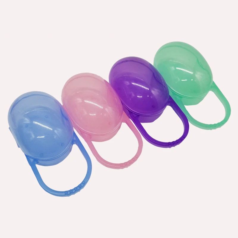 

2019 Portable Pacifier Box Kids Nipple Cradle Case Holder Travel Storage Box Baby Infant Pacifiers Boxes Nipple Accessories