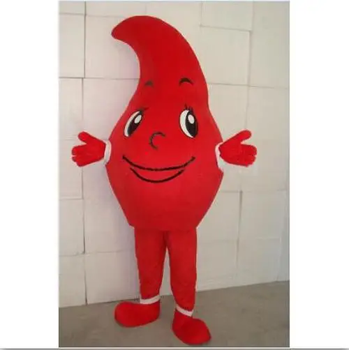 

Red Water Droplets Mascot Costume Suits Cosplay Party Game Dress Outfits Advertising Carnival Halloween Xmas Easter Festival