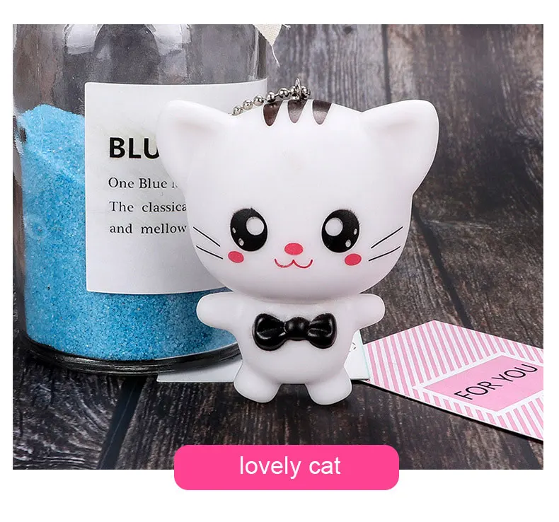Loverly брелок с котом, мультфильм кукла игрушка брелок для мобильных телефонов ключи от машины сумки дети девочка подарок