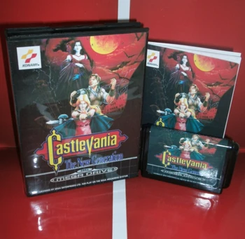 

Castlevania - the New Generation EU Cover with Box and Manual For Sega Megadrive Genesis Video Game Console 16 bit MD card