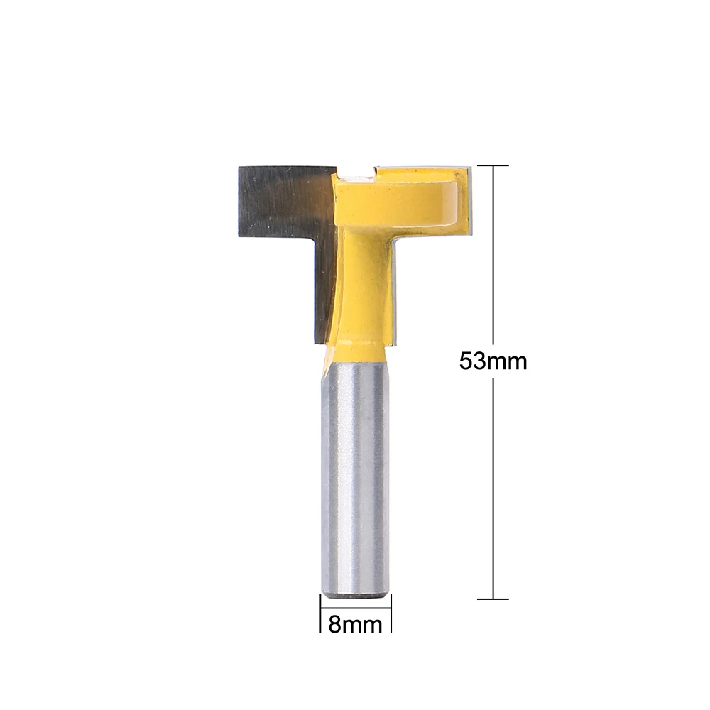 8mm Round Shank Half Round Bit 45° Lock Miter T-slot Tongue Groove Glass Rail Stile Router Bits Woodworking Tool Milling Cutter - Длина режущей кромки: type 10