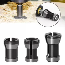 Kit de pinces d'adaptation de haute précision, 3 pièces, 8mm, 6.35mm, 6mm, mandrin, Machine à graver, routeur, pinces de fraisage, accessoires de coupe