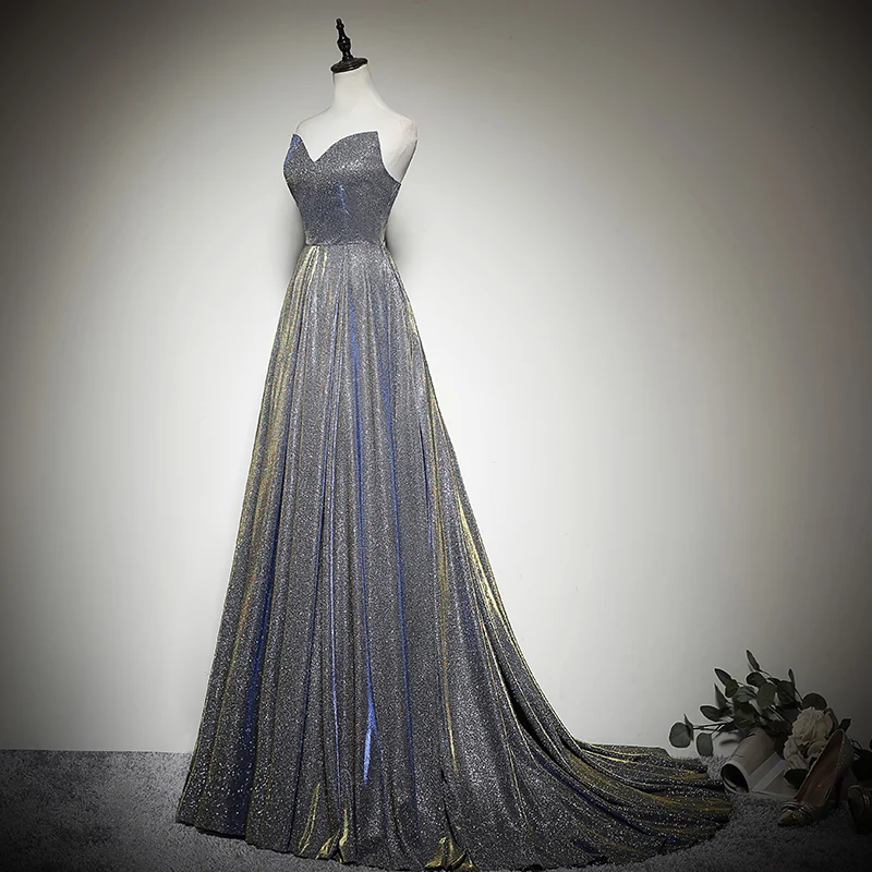 Ladybeauty/Новое Вечернее платье трапециевидной формы, длинное,, vestido de festa, недорогое, микро-платье, сексуальные, с открытой спиной, блестящие, красные платья для выпускного