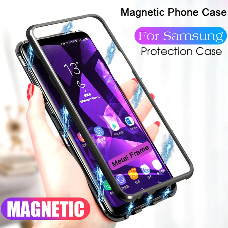 

Magnetic Adsorption Phone Case for Samsung A50 A70 A40 A60 A30 A20 A10 M30 M20 M10 Case for Galaxy A9 A7 J6 J4 Plus Cover Case