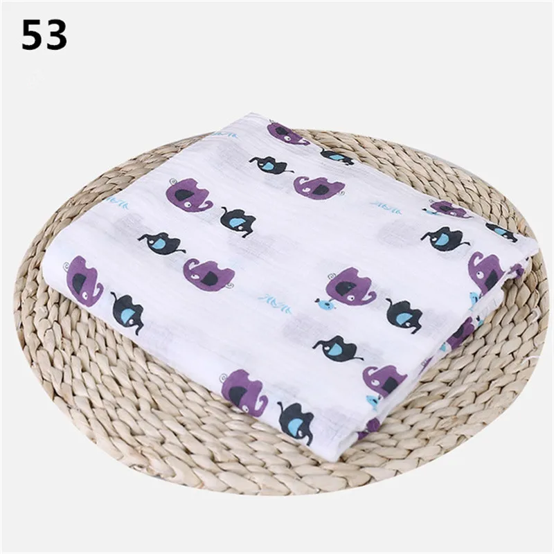 baby blanket 53 Большой 120*120 см размер осотп Сертифицированные органический хлопок муслин пеленание ребенка Детские ванны для предотвращения загрязнения - Цвет: baby blanket 53
