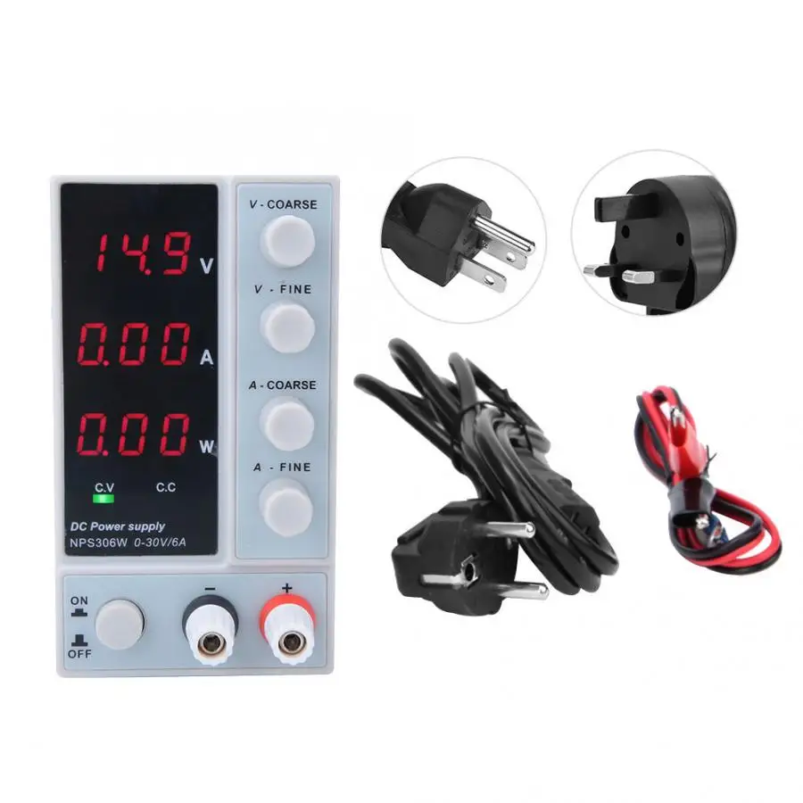 

DC Power Supply Test Cable NPS-306W LED DC Regulated Power Supply Digital Adjustable Switching