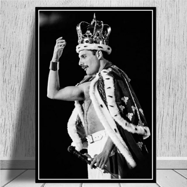 Светло-зеленый Фредди Меркури Queen Rock Band легендарный поп-звезды комиксов Плакат и печатная графика Живопись Художественная стена картинки для Гостиная домашний декор - Цвет: Светло-зеленый
