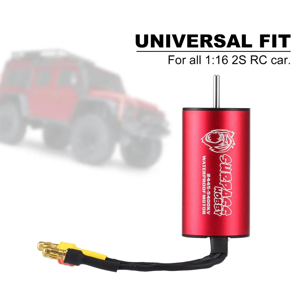 SURPASSHOBBY KK 2445 5400KV/3000KV бесщеточный двигатель 2S для Traxxas/HSP 1:16 RC дрейф гоночный
