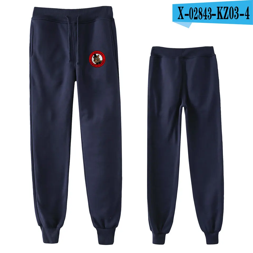 Five Nights at Freddy 2D Pants Unisex High Quality Sports Pants Trousers Fashion Popular Trend Comfortable Casual Pants - Color: navy