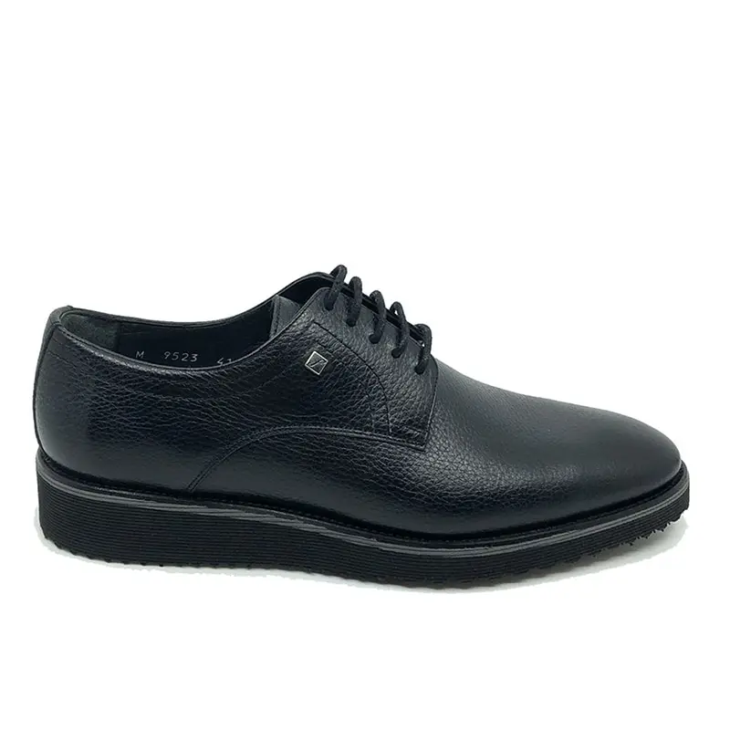 

Men's Black Genuine Leather EVA Outsole Lace-Up Classic Shoes FSC9523SİYAH