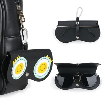 

Sunglasses Bag PU Leather Glasses Box Cute Flower Pattern EyeGlasses Case Cover Clip Multi-functional Sunglasses Case Holder