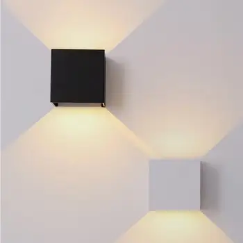 

Wall Lamp Aluminum COB Modern Cube Fashion Living Room Wall Light High-End Indoor Lighting Luminous Bedroom Bathroom 85-265V