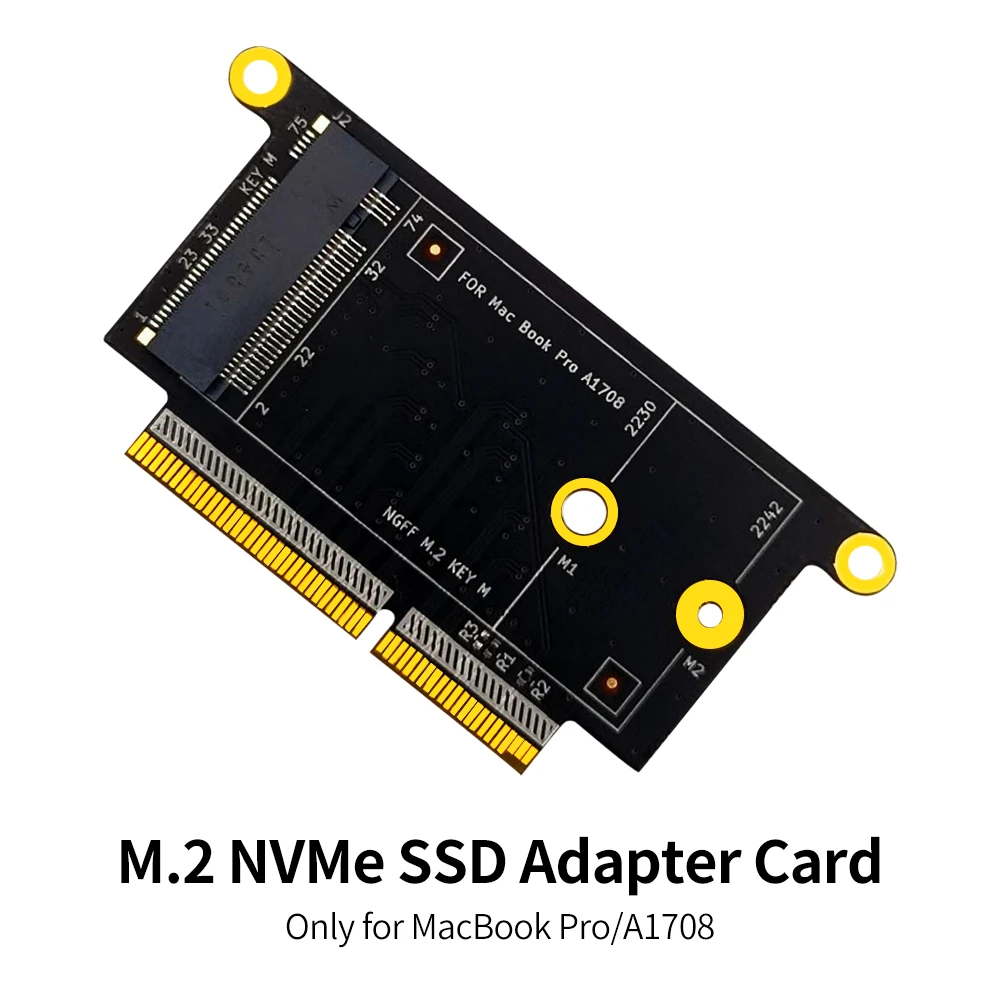 For Macbook Pro A1708 M 2 Nvme Ssd Adapter Card M 2 Nvme Key M 2230 2242 Ssd Converter Card Add On Cards Aliexpress