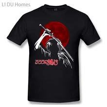 

LIDU High Quality O-Neck 100 Cotton Trending Battosai The Assassin T-shirt Rurouni Kenshin sleeve short