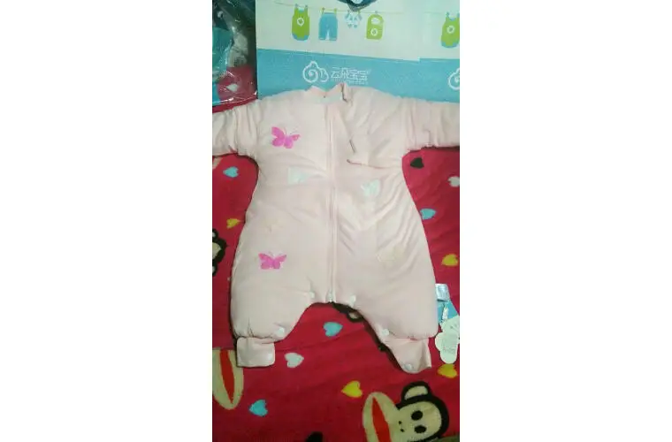 Детские спальный мешок конверт для новорожденного из чистого хлопка Новорожденные младенческой завернутый кокон в коляска зима Сплит