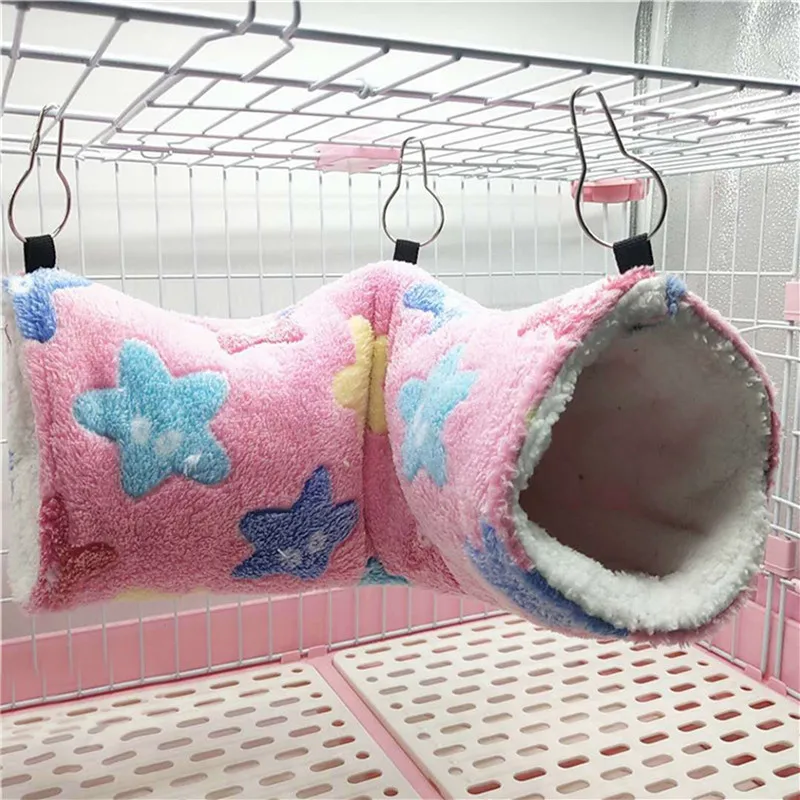 

Squirrel Rat Swing Nest Cages Small Animal Hanging Cave Hedgehog Soft Warm Tunnel Guinea Pig Guinea Pig Bed Hamster Hammock