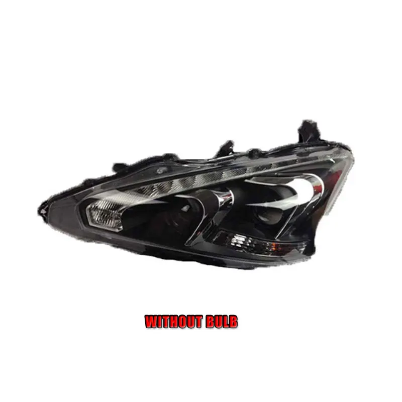 without bulb version 2 шт. автомобильный стиль светодиодный фары для Nissan Teana 2013- для головной лампы светодиодный объектив двойной луч H7 HID Xenon bi xenon объектив - Цвет: without bulb version