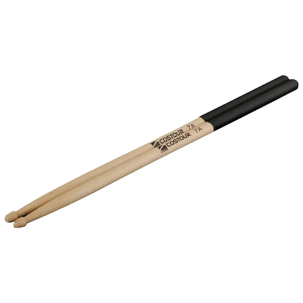 F 1 Pair Maple Wood Drum Sticks 5A 7A Anti-slip Electronic Drum Rack Drumsticks Musical Sticks Percussion Instruments Accessories - Color: F