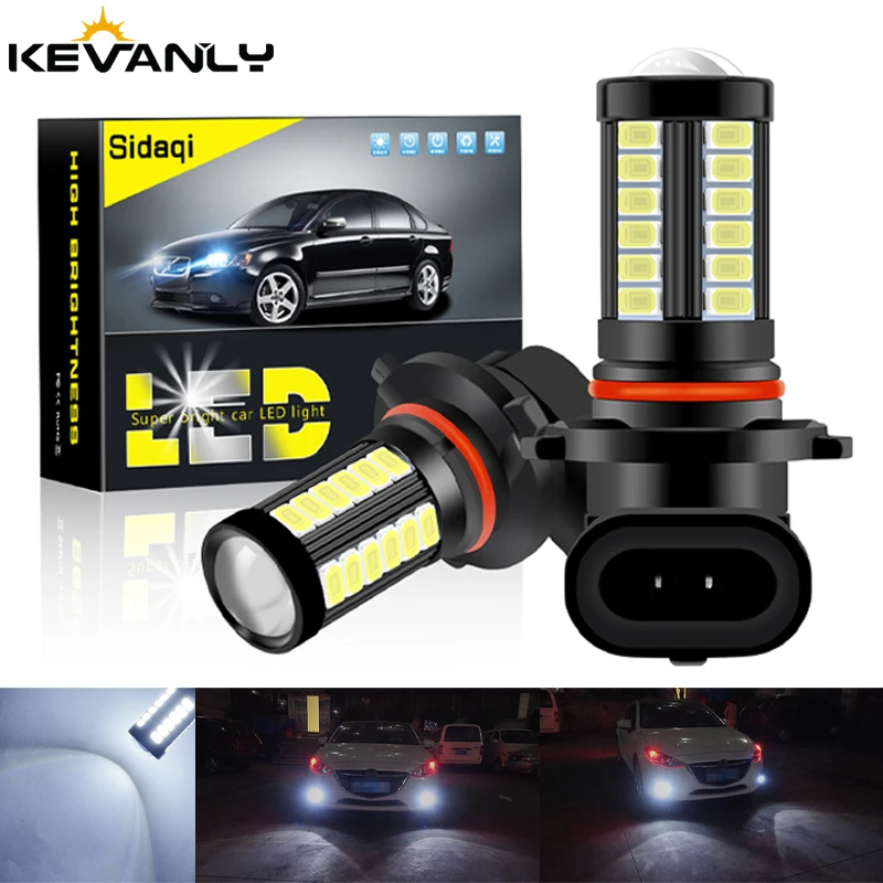 1 шт. 12 24 В H11 P13W светодиодный H16 EU 5202 9005 HB3 LED HB4 9006 чипы 33smd Противотуманные фары s