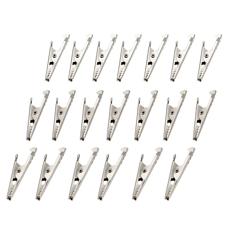

Electric Test Metal Uninsulated Alligator Clip Crocodile Clamp 20 Pcs