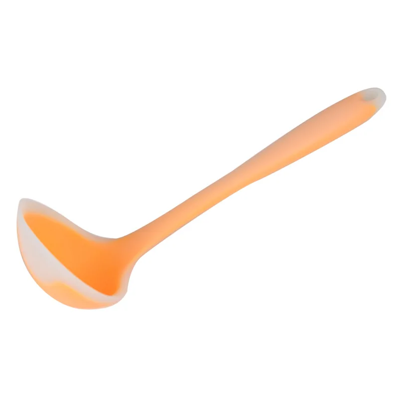 Novel Translucent Silicone Spoon Nonstick Anti High-Temperature Soup Scoup Cooking Tools Kitchen Supplies Shipping