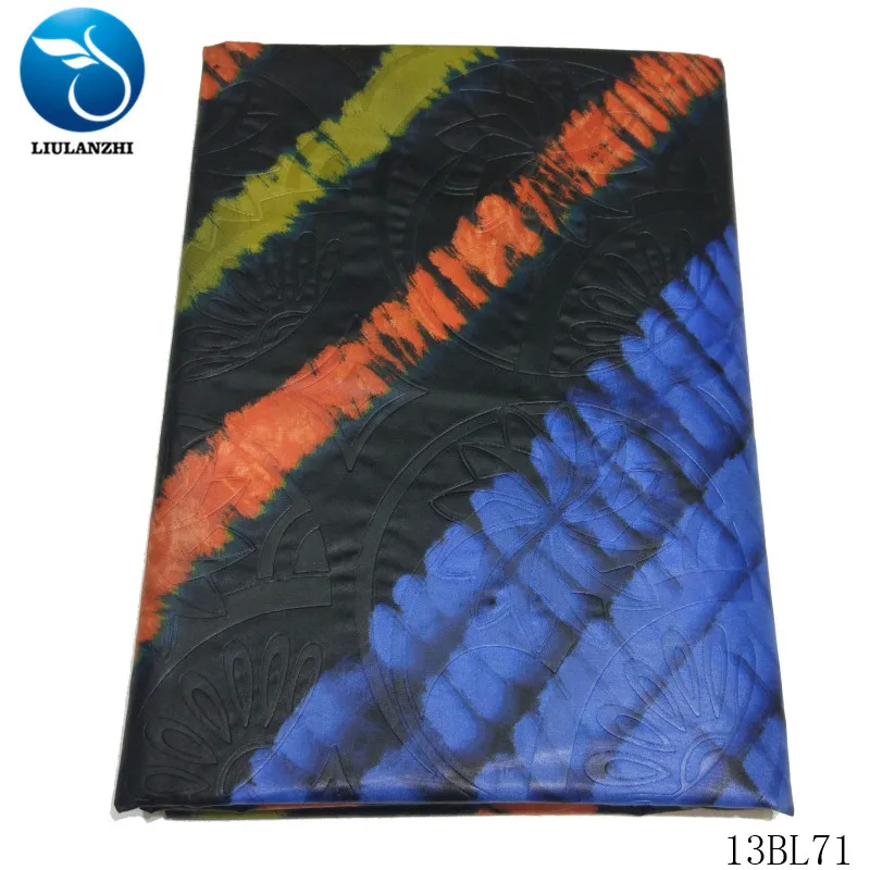 

LIULANZHI African Riche Fabric Bazin Ployester Embossing Style 5 yards Brocade Fabric African Bazin 13BL64-73
