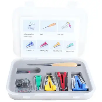 

10set Machine Tools Binding Sew Multifunction Sewing Bias Tape Maker Set DIY Patchwork Quilting Tool sport toy