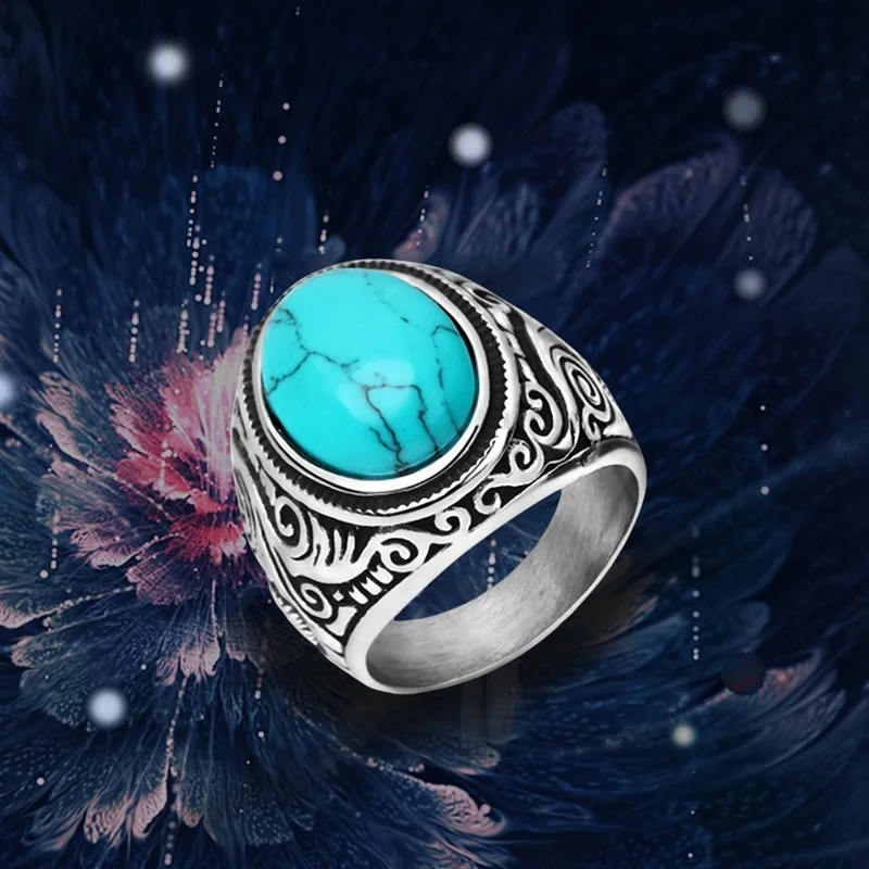 Vintage Stone Turquoise Fashion Ring