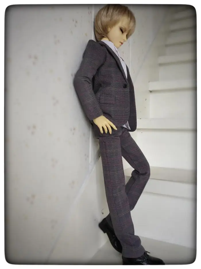 1/4 1/3 масштаб BJD одежда костюм пальто+ рубашка+ брюки набор для BJD куклы аксессуары ID72 HID, без куклы, обувь, парик и другие A0811