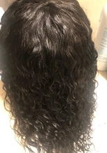 Sin Costuras de la onda de agua peluca peruano pelucas de cabello humano con flequillo completo máquina peluca para las mujeres negras 8-24 pulgadas envío rápido