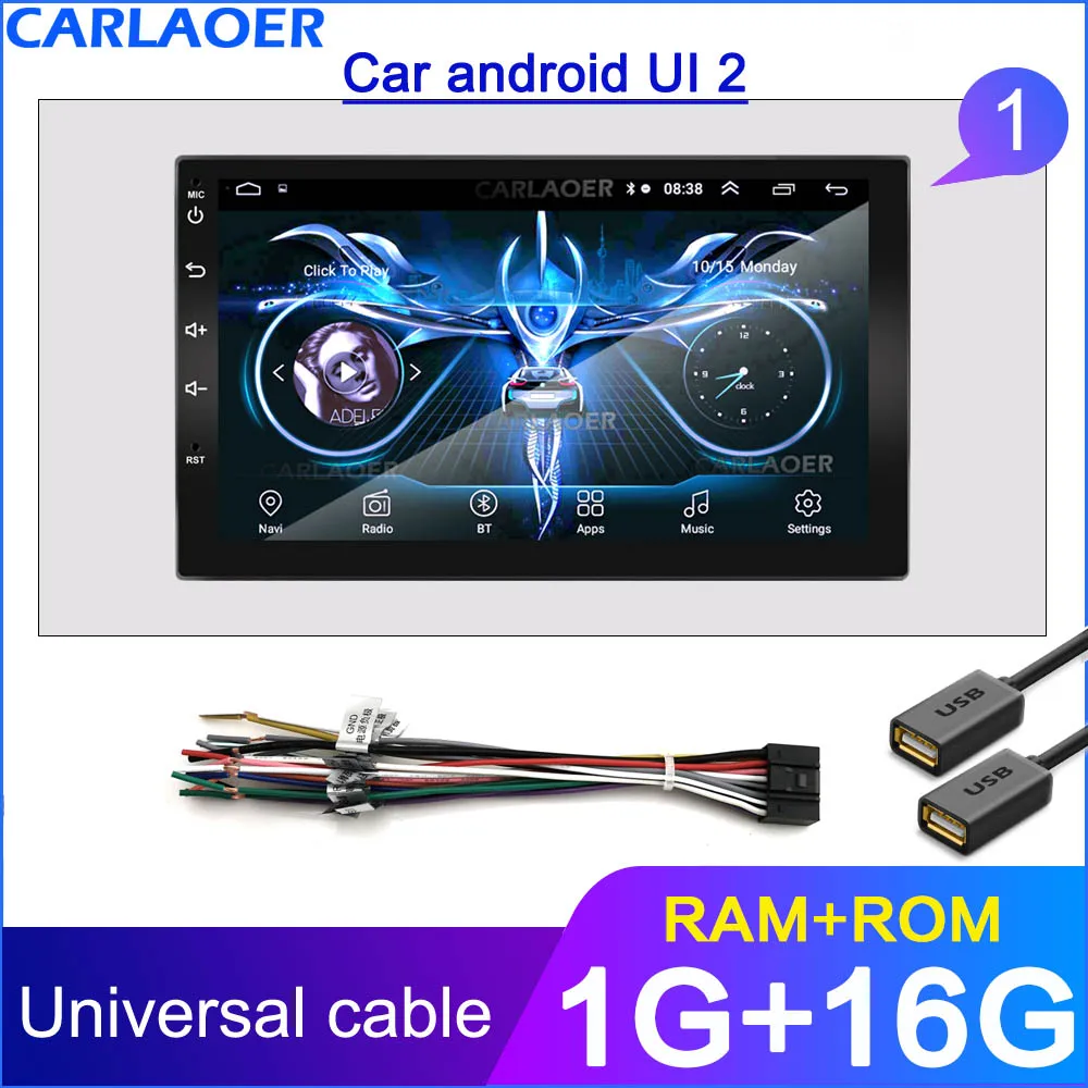 2 din автомагнитола gps android мультимедиа 2din автомобильный видео плеер gps wifi для TOYOTA Nissan Toyota hyundai Polo автомобиль Volkswagen Kia Ford