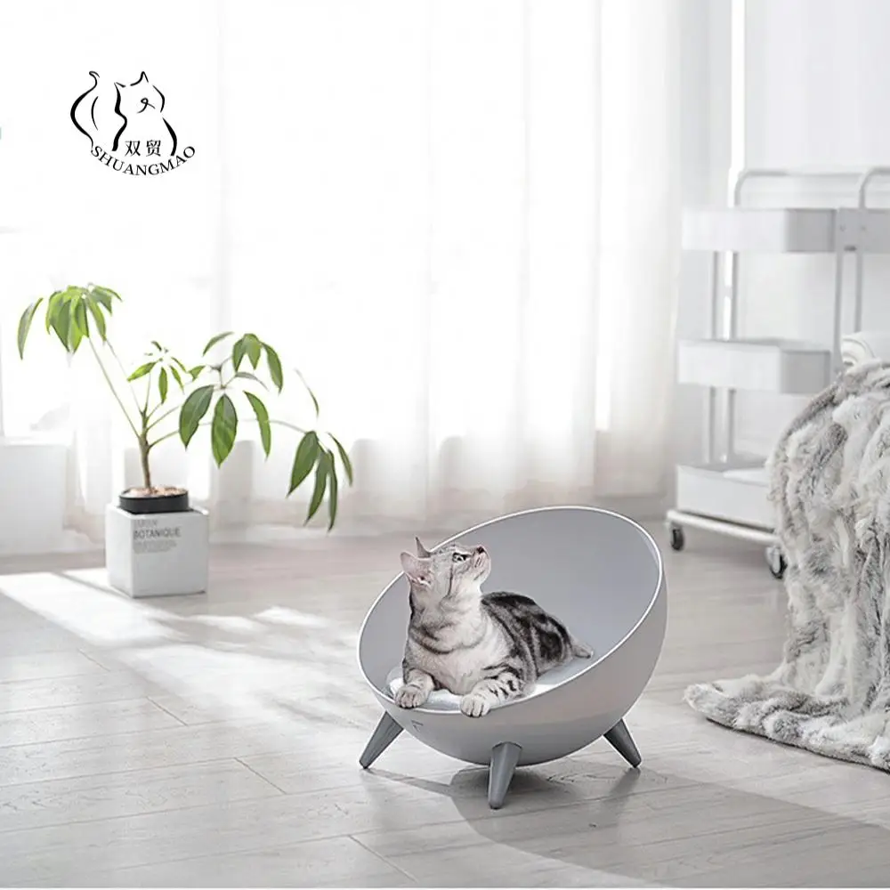

Cat Bed House Hemisphere Kitten Bed, Kennel Small Dog Station Universal Cat Indoor Window Basket Carpet Household Thermal