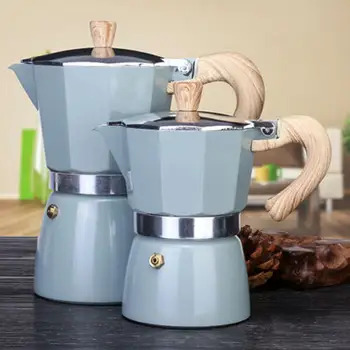 

Aluminum Coffee Pots Italian Style Espresso Coffee Maker Percolators Stove Top Pot Kettle cafetera гейзерная кофеварка