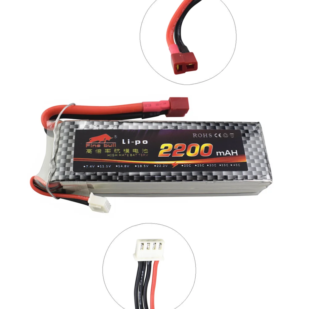11 1 V 2200mah Модель самолета корабля модель БПЛА высокая скорость T-head литиевая
