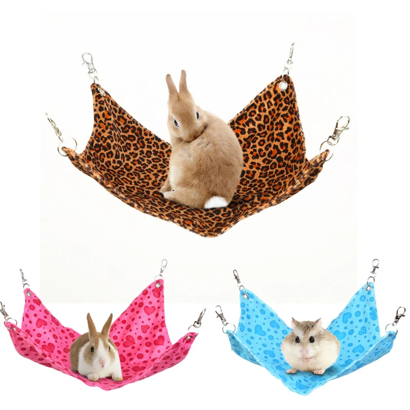 Pet Hammock Plush Hamster Mouse Ferrets Guinea Pig Cat Hanging Bed For Cats Rodents Sleeping Mat Pets Supplies | Дом и сад